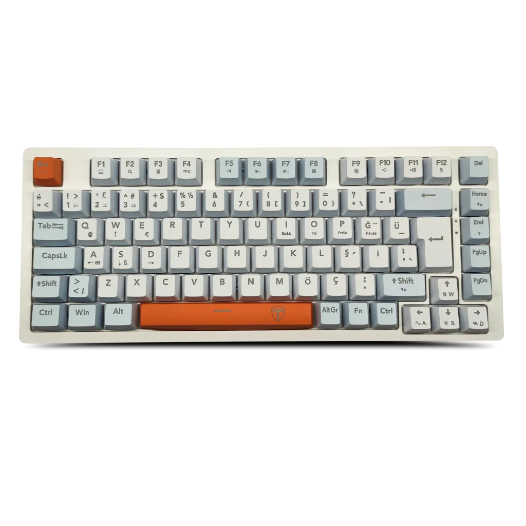 T-DAGGER T-TGK326WBO, MEGATRE, USB Kablolu, Türkçe Q, Rainbow Backlight, Red Mekanik Switch, 82 Tuşlu, Gaming Klavye