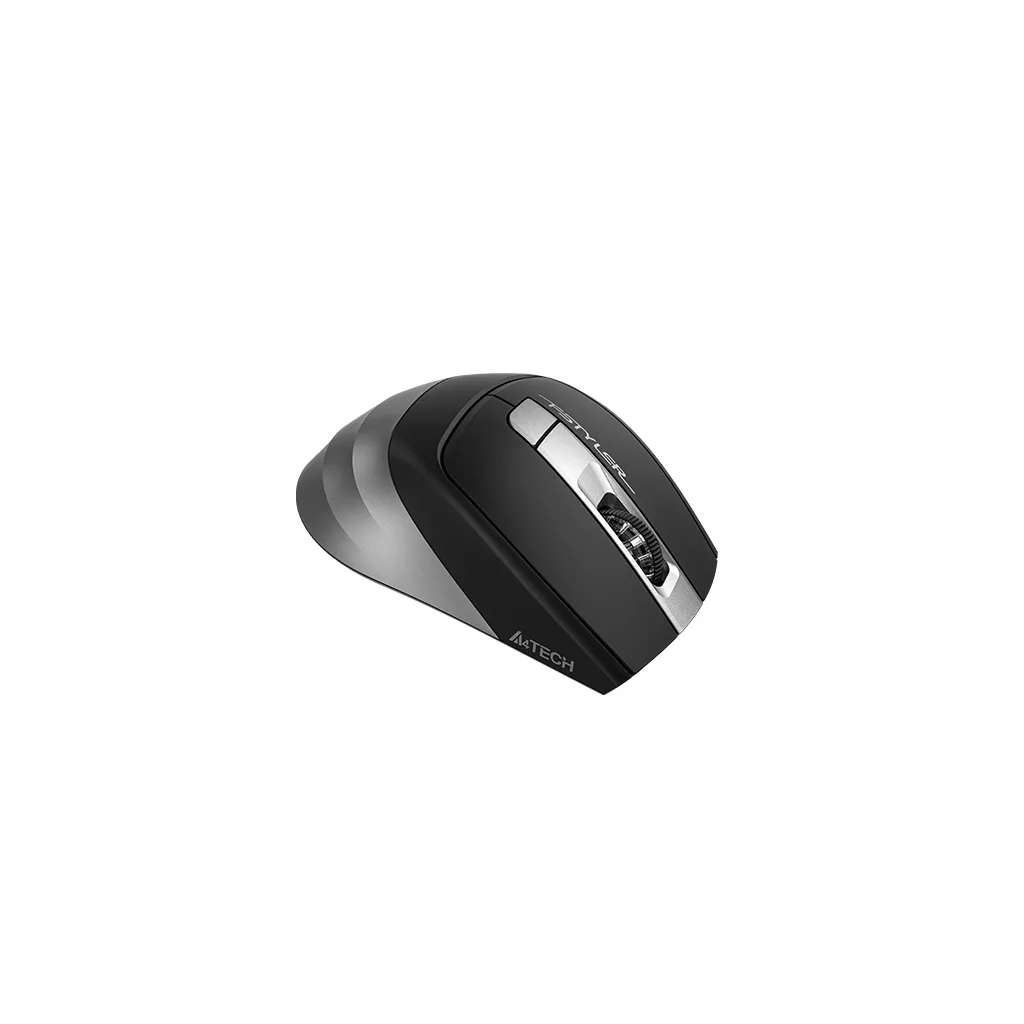 A4 TECH FB35S, Grey, FSTYLER, BLUETOOTH, 2,4Ghz Kablosuz, Optik Mouse, 10-15Metre, 6 Buton, Nano Alıcı