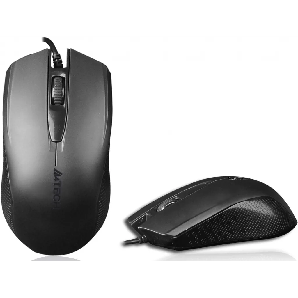 A4 TECH OP-760, Siyah, V-Track, 1000dpi, 3 Buton, Usb Kablolu, Optik Mouse