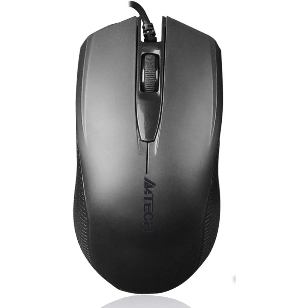 A4 TECH OP-760, Siyah, V-Track, 1000dpi, 3 Buton, Usb Kablolu, Optik Mouse