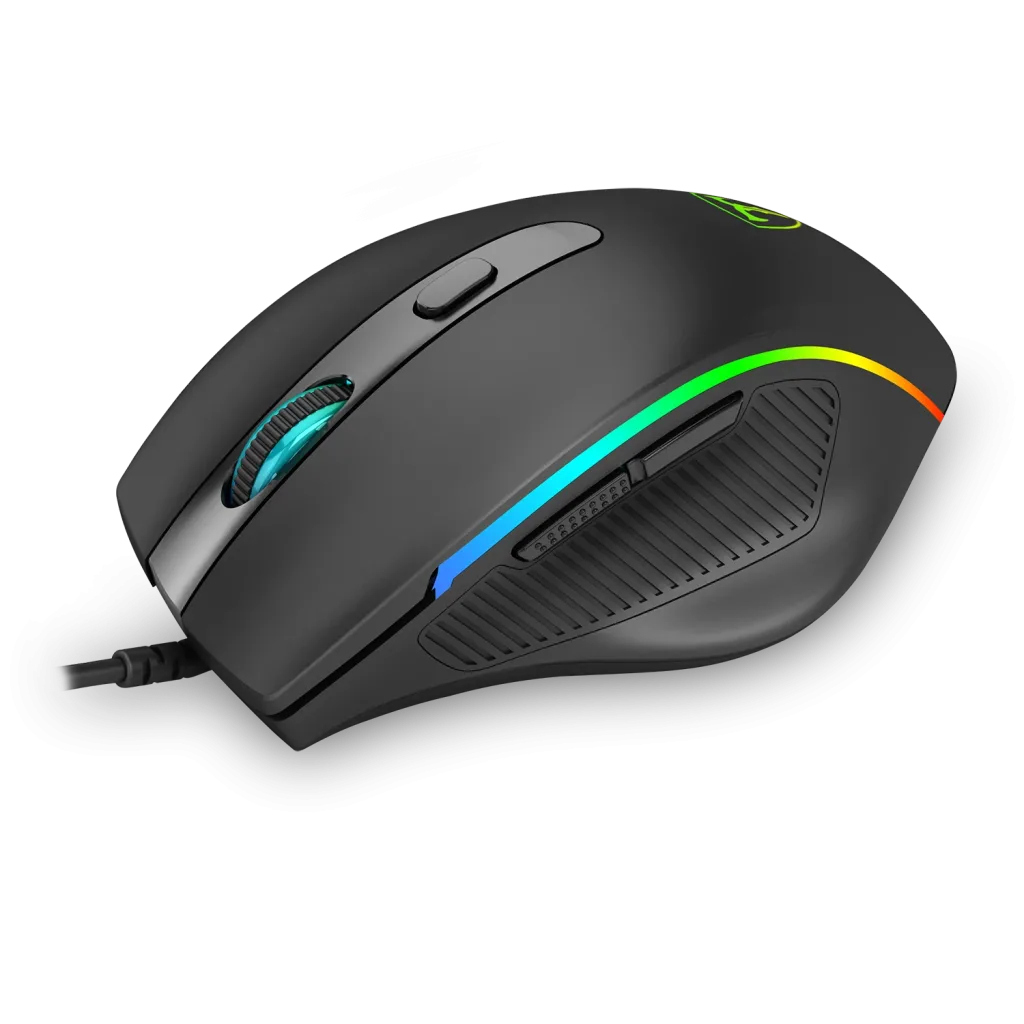 T-DAGGER T-TGM108, Recruit 2, RGB Backlight, 6 Buton, USB Kablolu, 3200DPI, Gaming Mouse