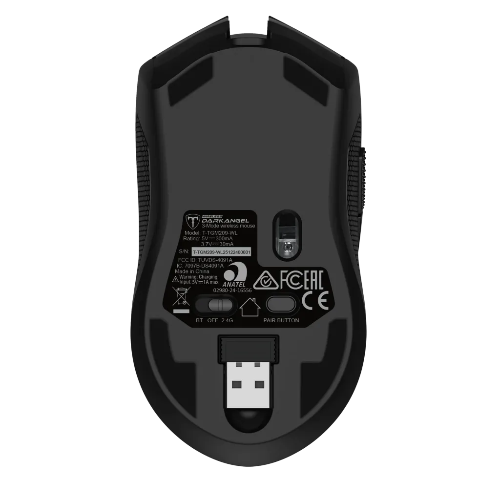 T-DAGGER T-TGM209-WL, Darkangel Wireless, Programlanabilir RGB Backlight, 8 Buton, USB Kablolu, WiFi 2.4Ghz, Bluetooth,
