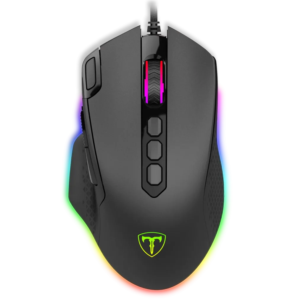 T-DAGGER T-TGM305-A, Bettle Air, RGB Backlight, 10 Programlanabilir Buton, USB Kablolu, 8.00DPI, Gaming Mouse