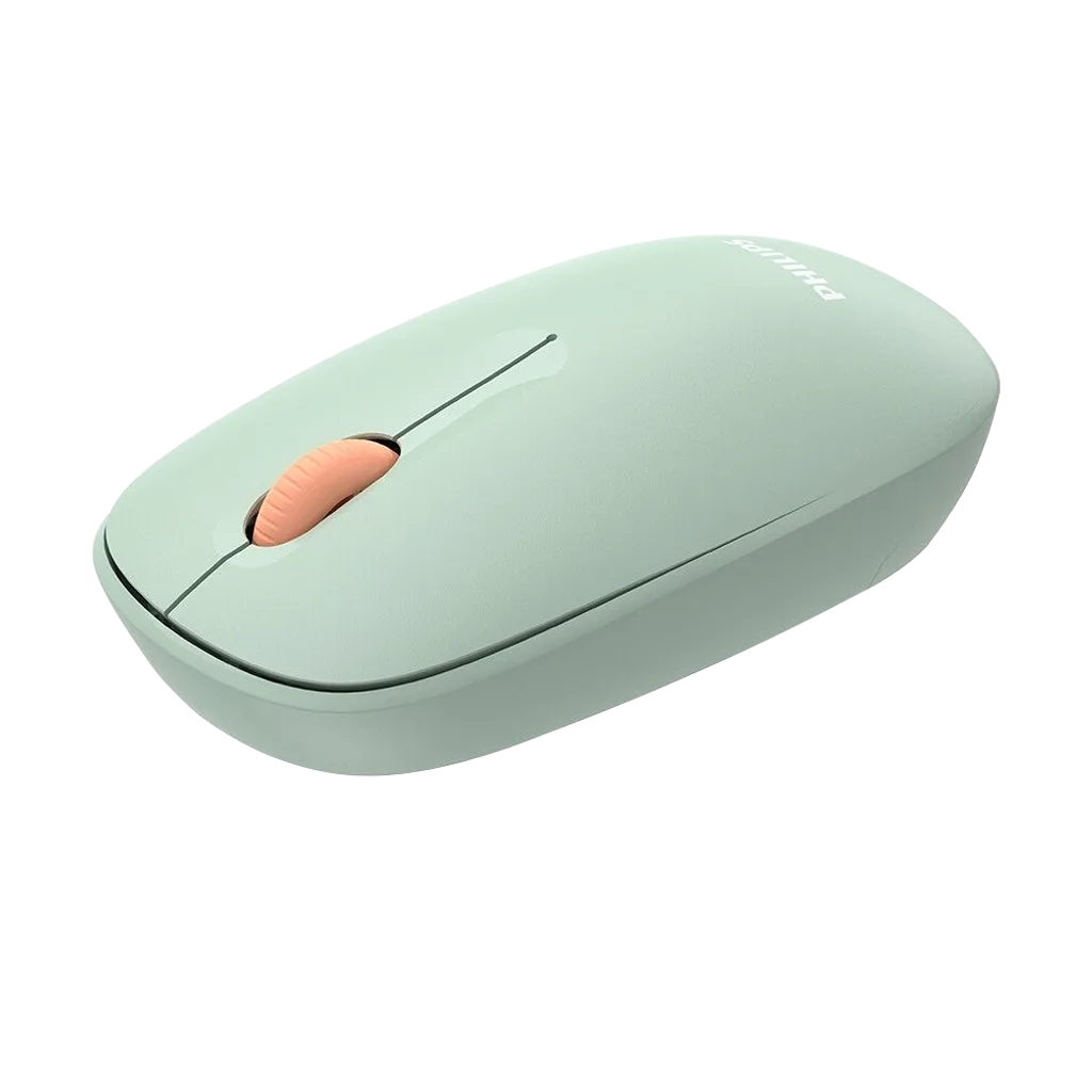 PHILIPS SPK7318E, Yeşil, USB Nano 2,4Gh Kablosuz, 1600dpi, Optic, Sessiz Click, 3 Tuşlu, Mouse