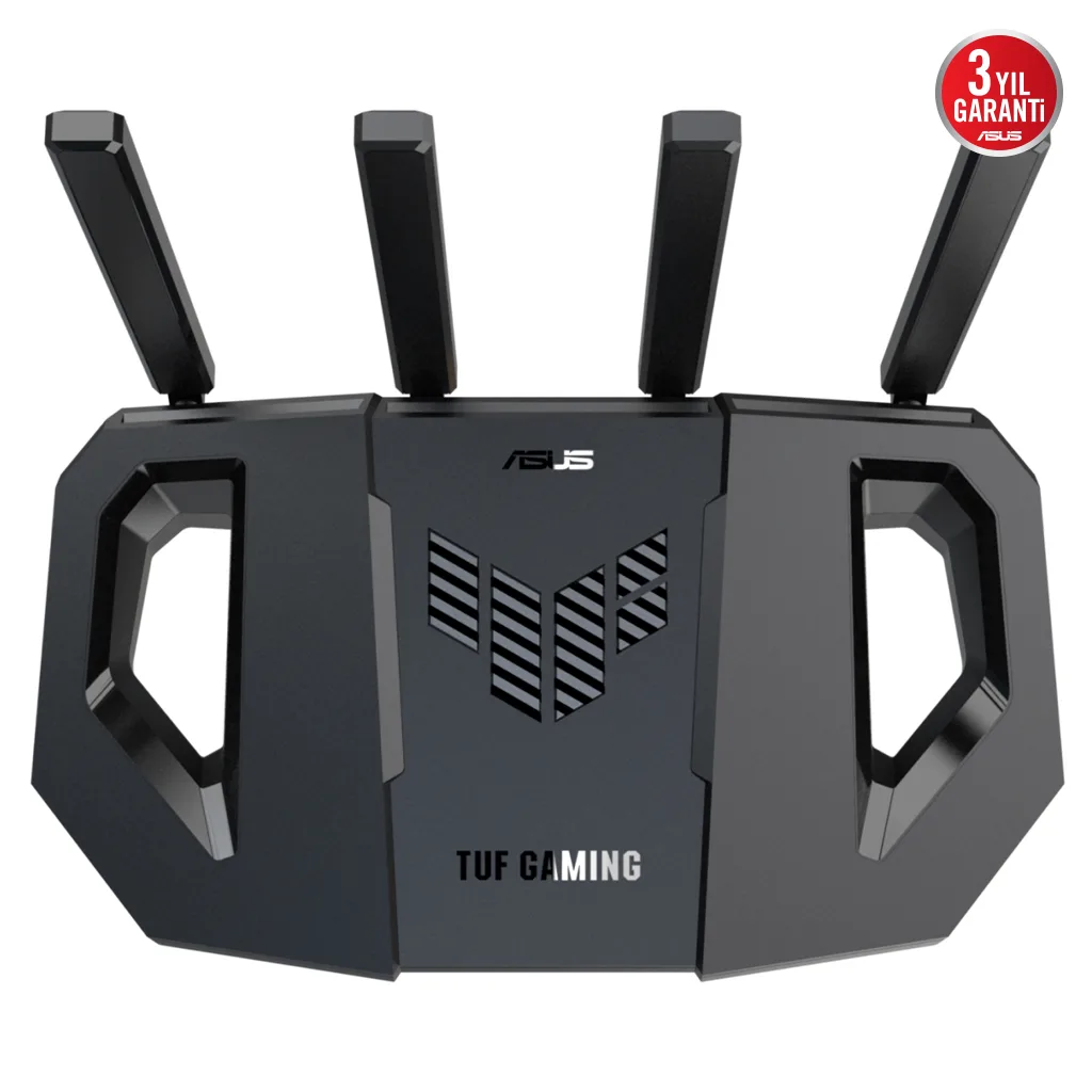 ASUS TUF-BE3600, BE3600, 4 Port, 3600Mbps, Dual Band, WİFİ 7, AiMesh, AiProtection Pro, GAMING Extendable Router