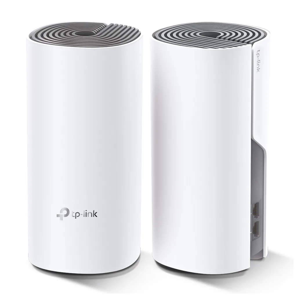 TP-LINK DECO-E4, AC1200, İkili Mesh, 1200Mbps, Dual Band, 2Port Megabit Lan, 260m2 Çekim Alanı, Router, Geniş Alan İnter