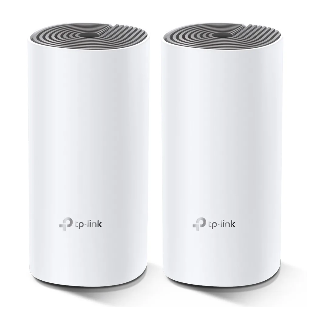 TP-LINK DECO-E4, AC1200, İkili Mesh, 1200Mbps, Dual Band, 2Port Megabit Lan, 260m2 Çekim Alanı, Router, Geniş Alan İnter