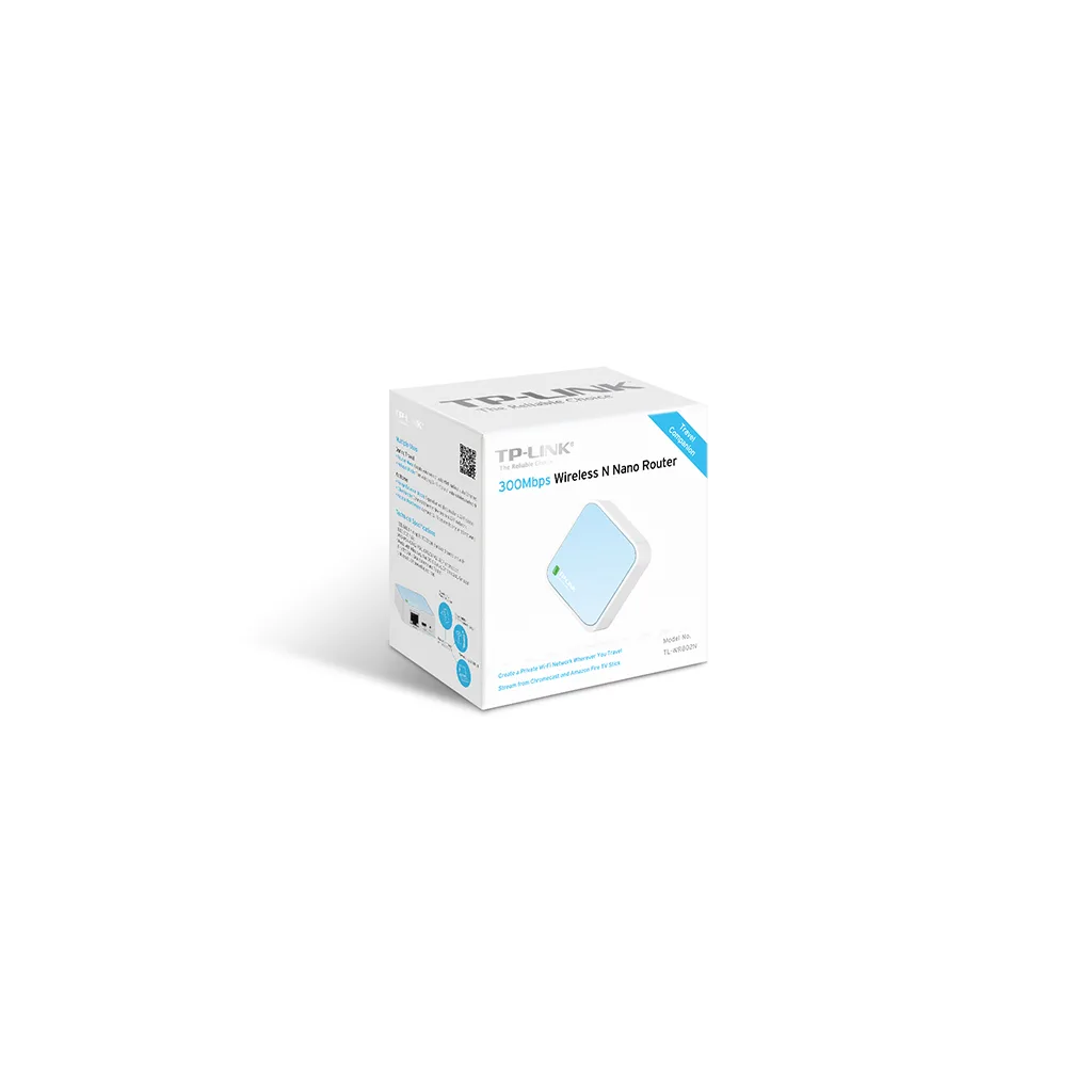 TP-LINK TL-WR802N, 1Port, 300Mbps, 2.4Ghz WiFi, Taşınabilir, Megabit, Nano, Router, Access Point, Repeater