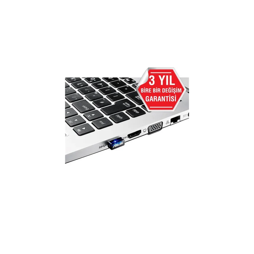 ASUS USB-N10 NANO, 150Mbps, 2.4GHz, USB2.0, WIRELESS ETHERNET