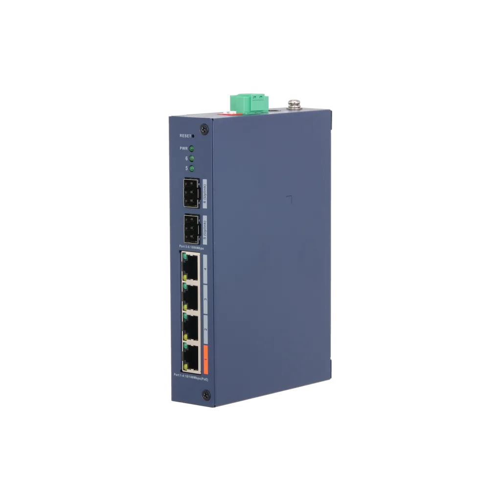 DAHUA CHS4206-4ET-60, 4 Port, Megabit, PoE 60W, 2 Port SFP, Cloud Yönetilebilir, Switch