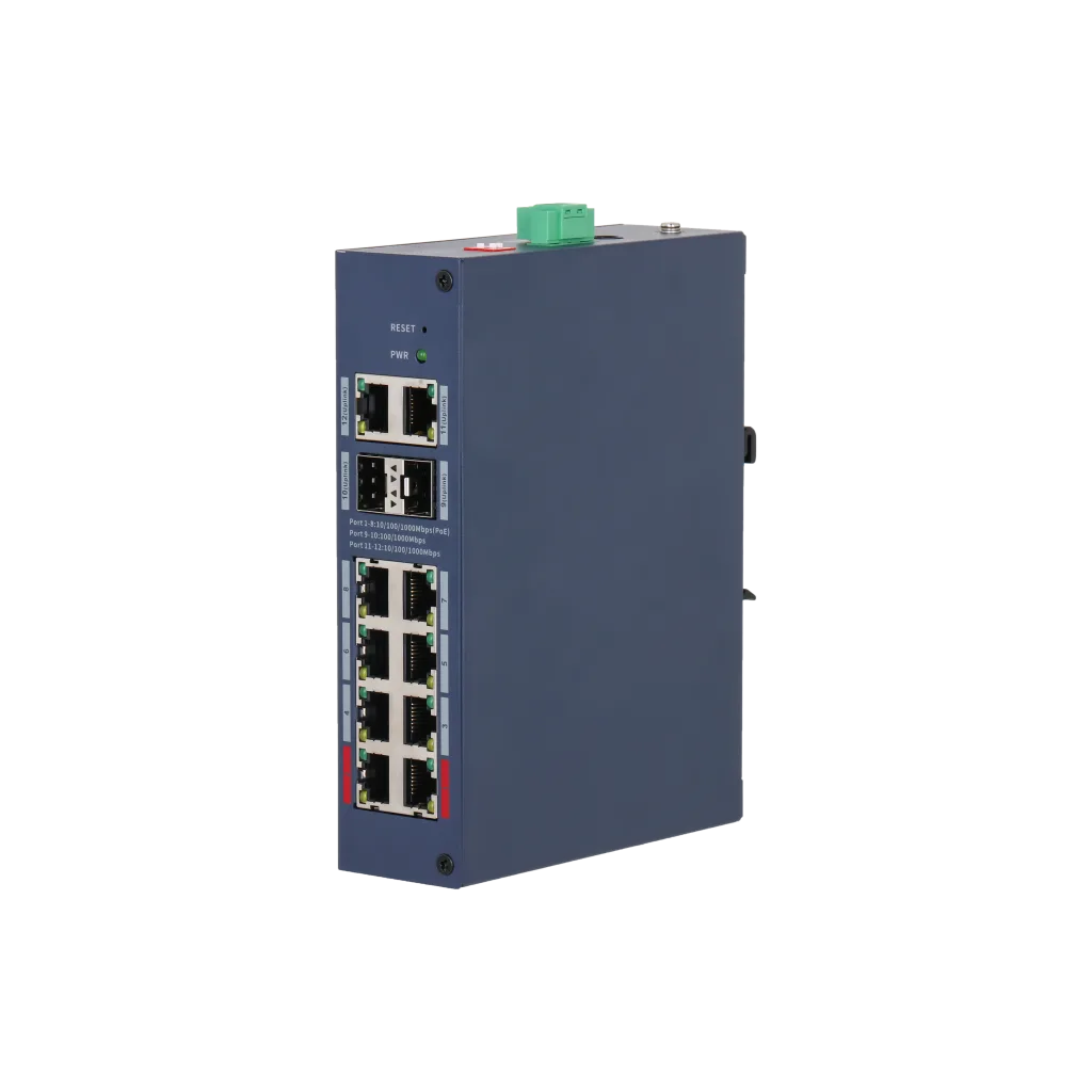 DAHUA CHS4212-8GT-110, 8 Port, Gigabit, PoE 110W, 2 Port Uplink, 2 Port SFP, Cloud Yönetilebilir, Switch