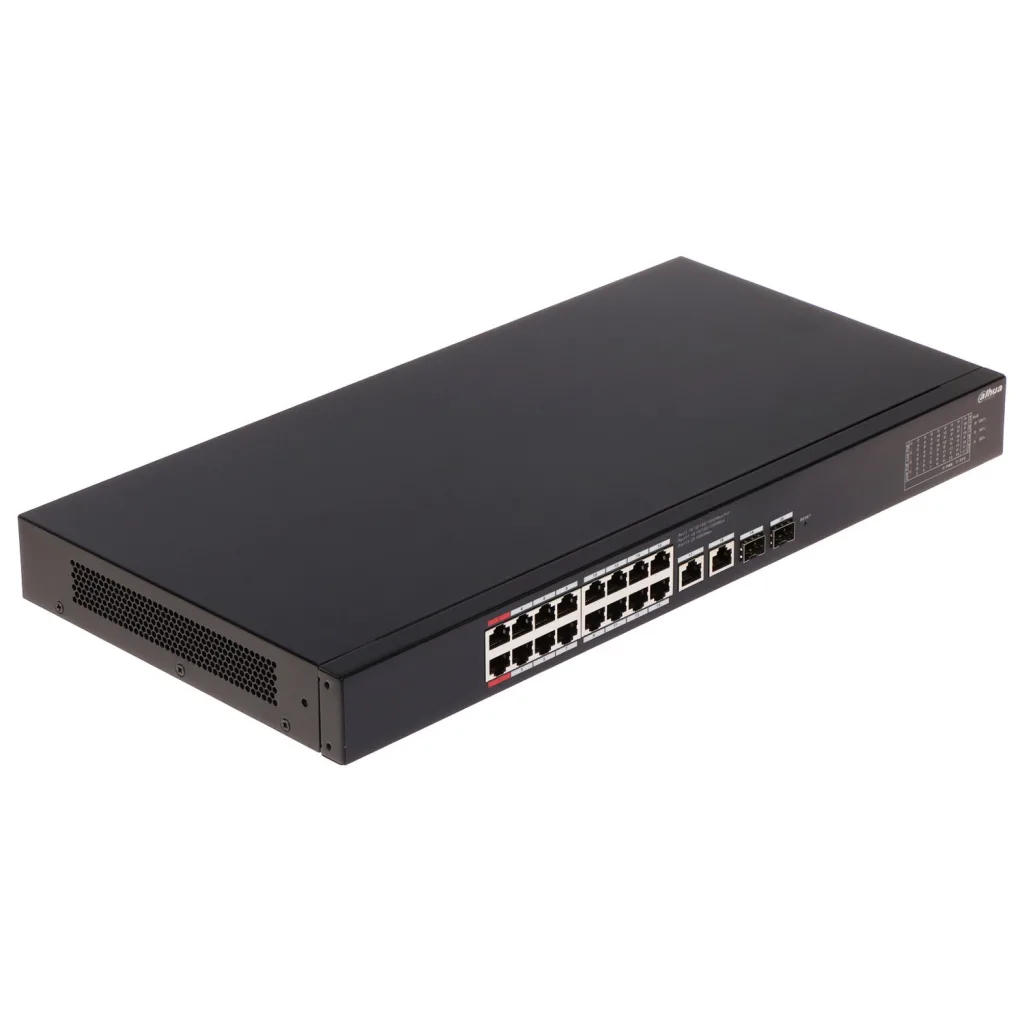 DAHUA CS4220-16GT-135, 16Port, Gigabit, PoE 135W, 2 Port Gigabit Uplink, 2 Port SFP Gigabit Combo, Cloud Yönetilebilir,