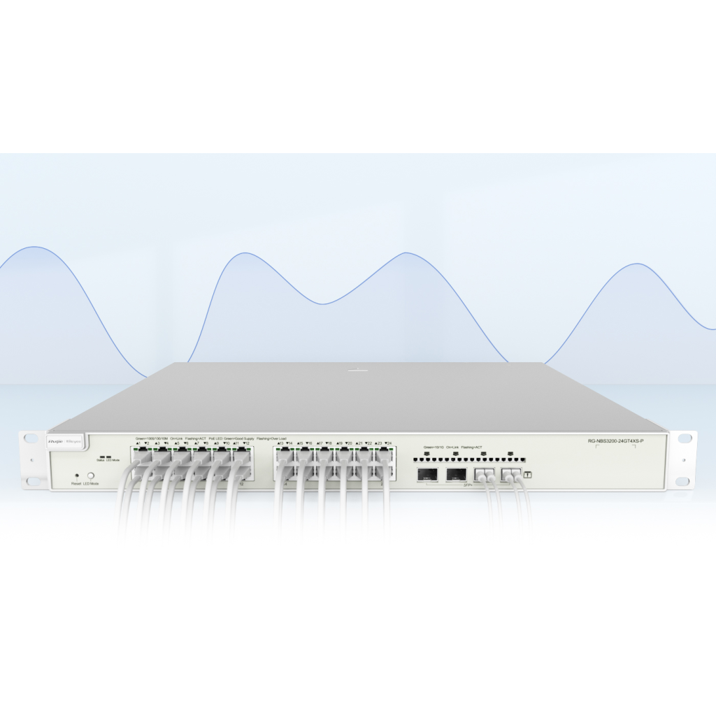 RUIJIE REYEE RG-NBS3100-24GT4SFP-V2, 24 Port, GigaBit, 4Port SFP, L2 Yönetilebilir, Metal Kasa, Rack Mount, Switch