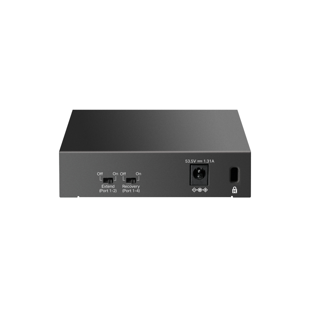 TP-LINK LS105GP, Green Tech, 5 Port, GigaBit, 4 Port PoE 65W, Metal Kasa, Yönetilemez, Masaüstü Switch