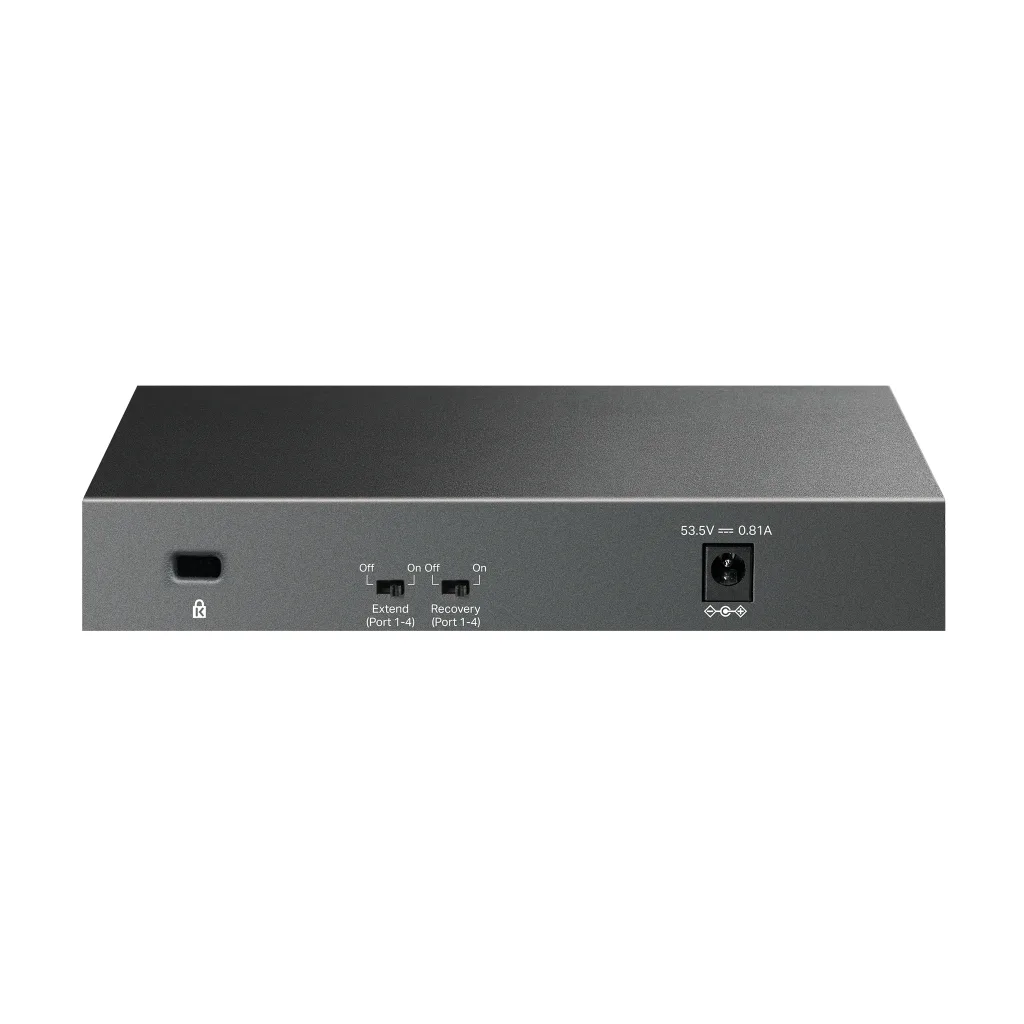 TP-LINK LS106LP, Green Tech, 6 Port, MegaBit, 4 Port PoE 41W, Metal Kasa, Yönetilemez, Masaüstü Switch