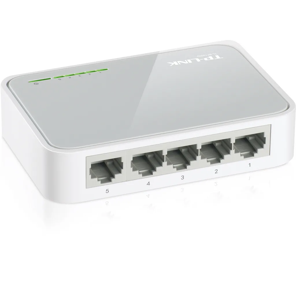 TP-LINK TL-SF1005D, 5 Port, MegaBit, Yönetilemez, Masaüstü Switch