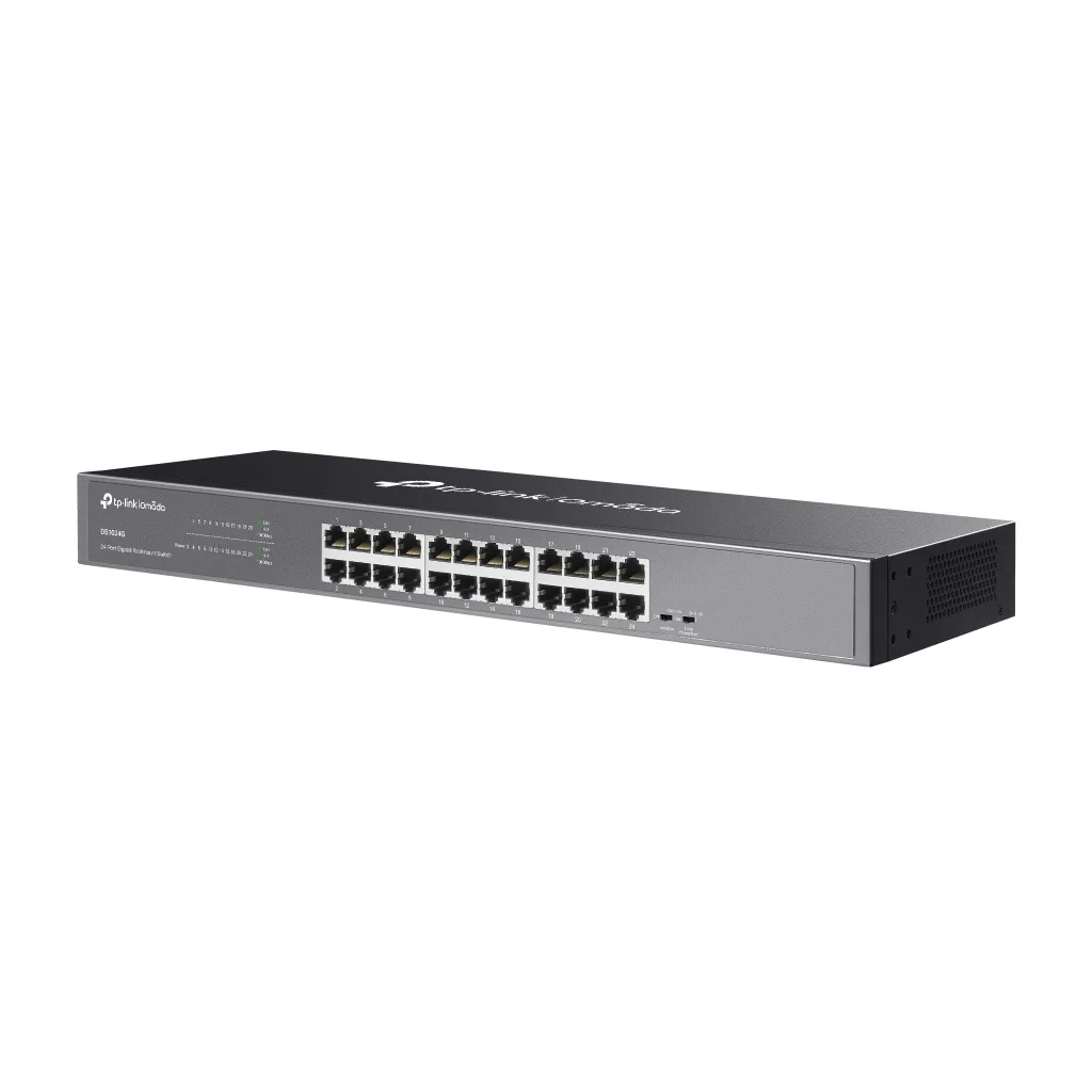 OMADA DS1024G, 24 Port Gigabit, Yönetilemez, Rackmount Metal Kasa Switch