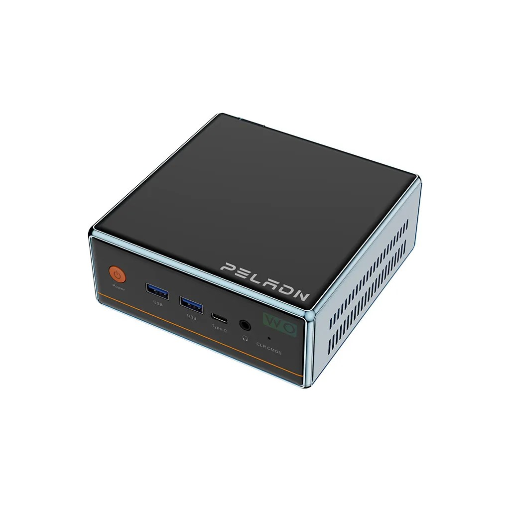 PELADN WO4 Serisi, AMD Ryzen 7 5700U, 16Gb Ram, 512Gb SSD, 1xHDMI, 1xDP, 4xUSB, 1xType-C, 2xLAN, Paylaşımlı Ekran Kartı, Wi-Fi6, Bluetooth 5.2, Windows 11 Pro, MFF MiniPC