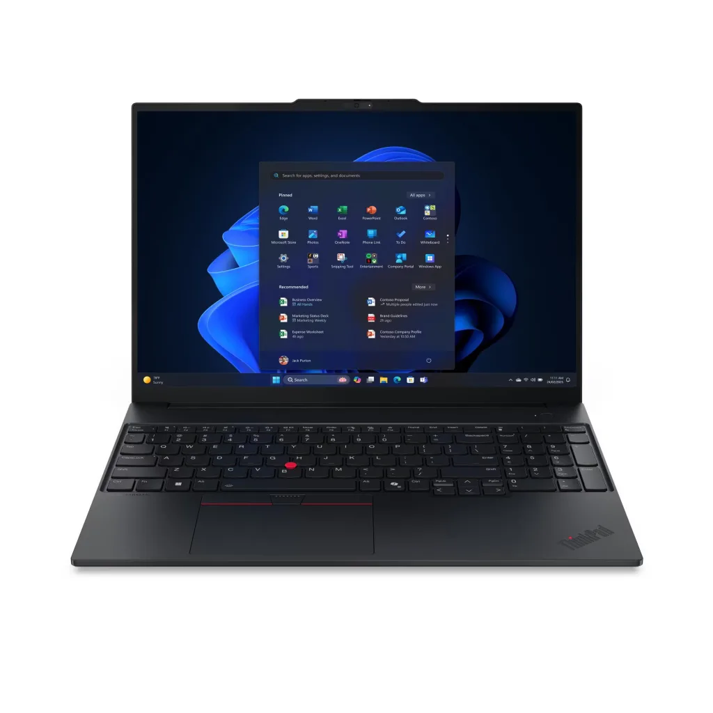 LENOVO 21SR0076TX, ThinkPad E16 Gen3, Ultra 7 265U, 16" WUXGA, 16Gb Ram, 512Gb SSD, Paylaşımlı Ekran Kartı, Free DOS, Ku