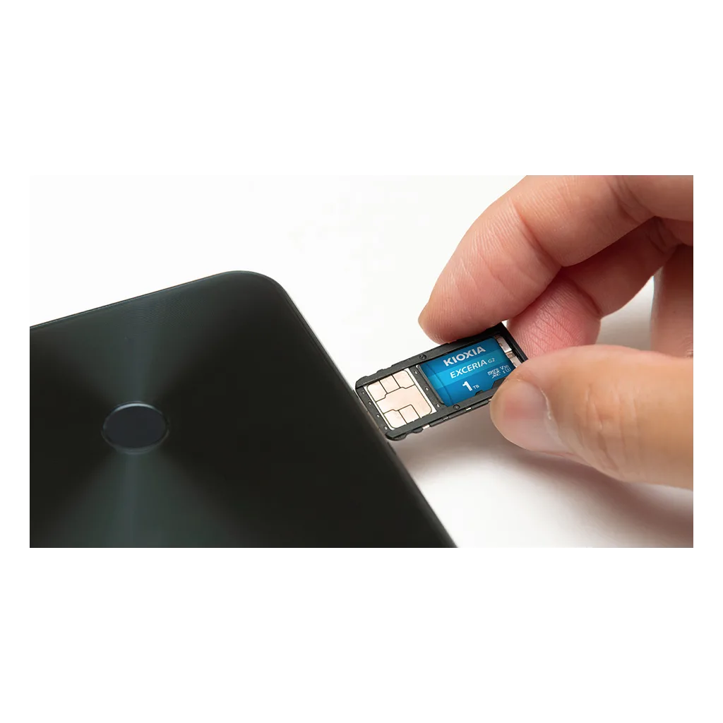 KIOXIA 1TB ExceriaG2, LMEX2L001TG2 U1 V30 4K, CL10, 100Mb/s, MicroSD Kart Bellek (SD Adaptörlü)