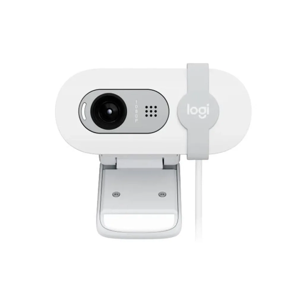 LOGITECH 960-001617, BRIO 100 WCM V-U0072, Full HD, Dahili Mikrofonlu, Beyaz Webcam
