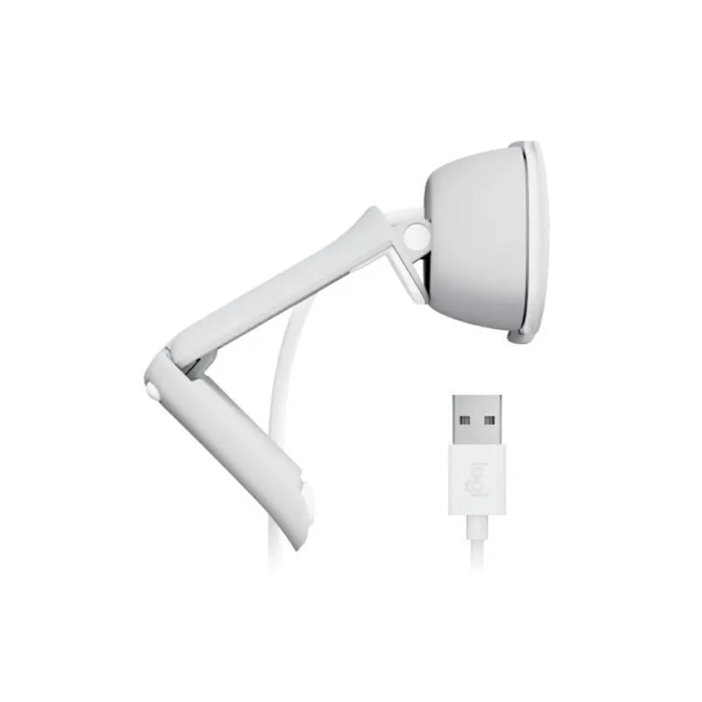 LOGITECH 960-001617, BRIO 100 WCM V-U0072, Full HD, Dahili Mikrofonlu, Beyaz Webcam