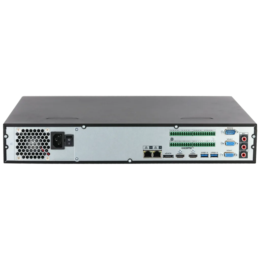 DAHUA NVR5432-EI2, 32Kanal, 32Mpix, H265+, 4 HDD Desteği, 1080P Kayıt, 4484Mbps Bant Genişliği, 2 Port GigaBit Lan, NVR