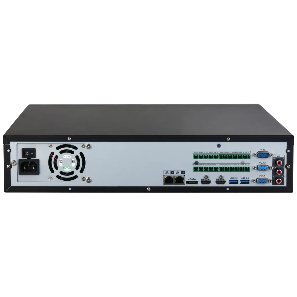 DAHUA NVR5864-EI2, 64Kanal, 32Mpix, H265+, 8 HDD Desteği, 1080P Kayıt, 448Mbps Bant Genişliği, 2 Port GigaBit Lan, RAID
