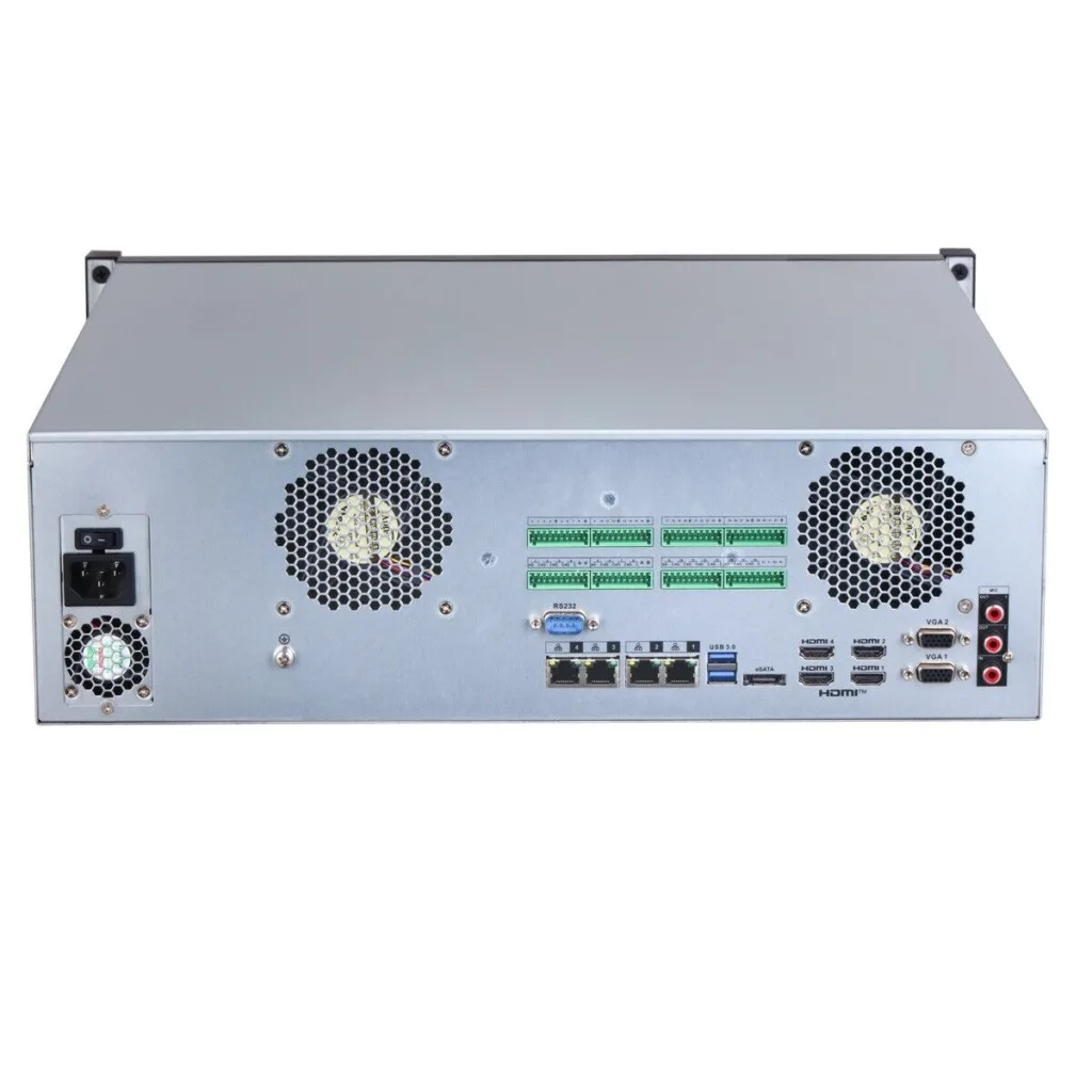 DAHUA NVR616H-128-XI, 128Kanal, 32Mpix, H265+, 16 HDD, 1080P Kayıt, 1024 Mbps Bant Genişliği, 4 Port 2500 Mbps LAN, RAID