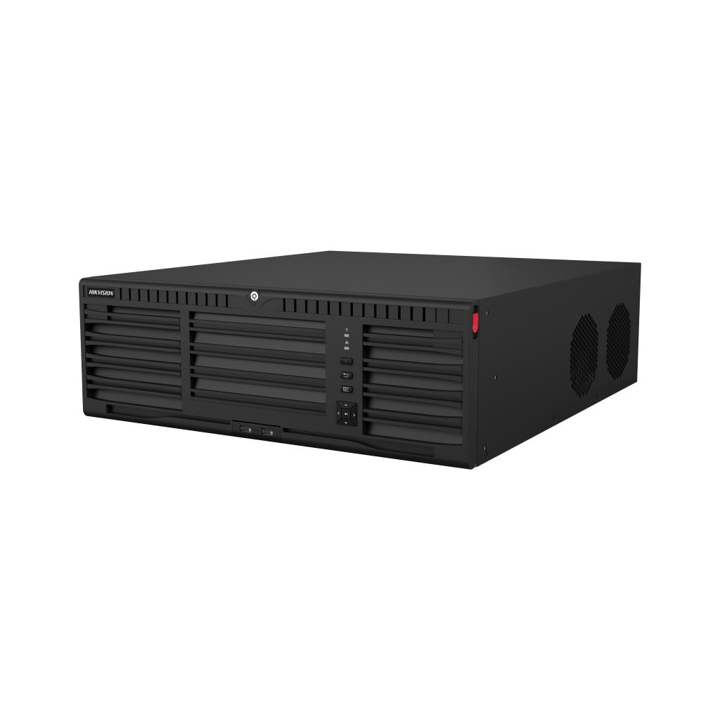 HIKVISION DS-96128NI-M16, 128Kanal, 32Mpix, H265+, 16 HDD Desteği, 4K Kayıt, 400Mbps Bant Genişliği, Metal Kasa, 2 Port GigaBit Lan, RAID 0,1,5,6,10,50,60 NVR