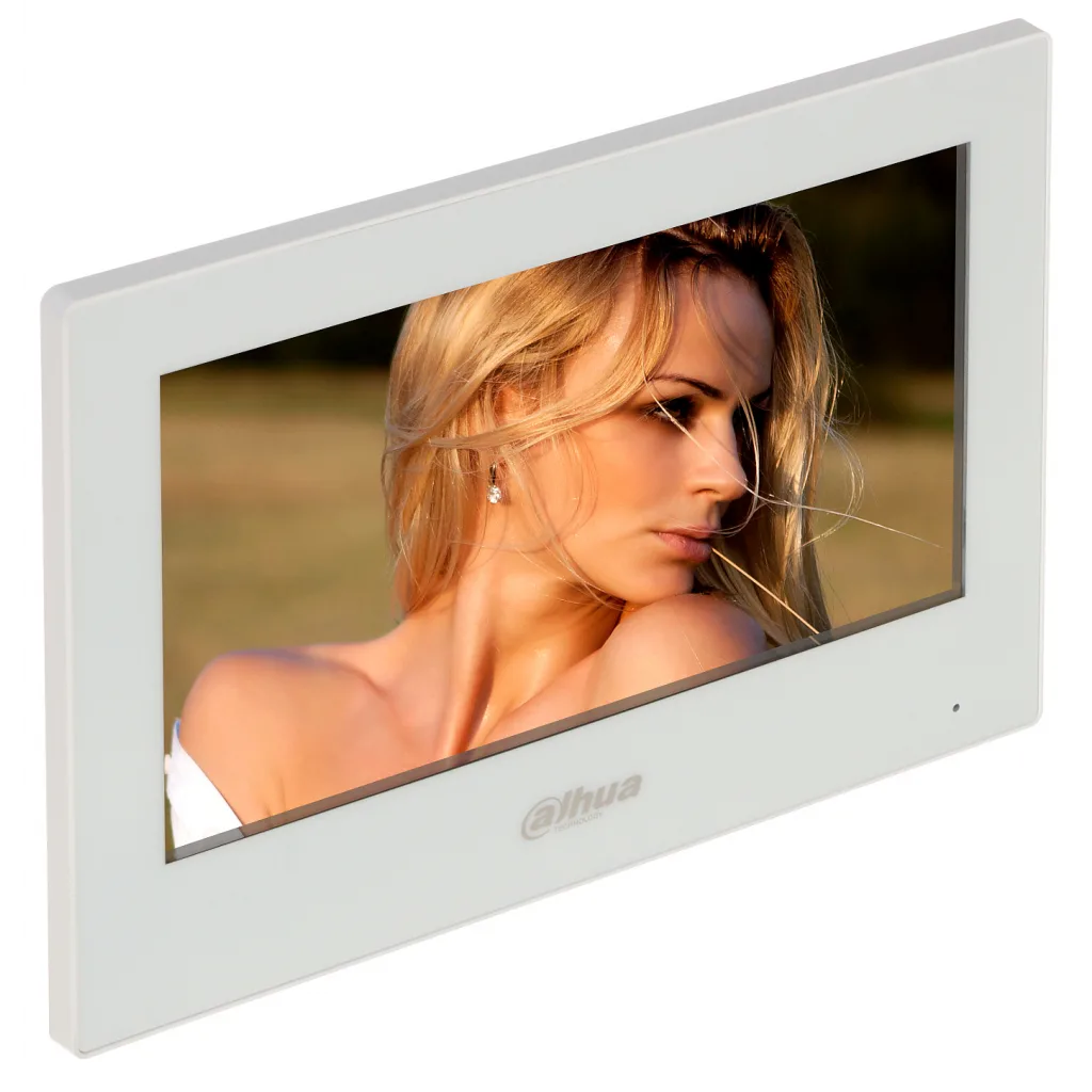 DAHUA VTH2621GW-P, 7 inç Dijital İç Mekan Monitörü. Lan, İki Yönlü Ses, Dokunmatik Panel