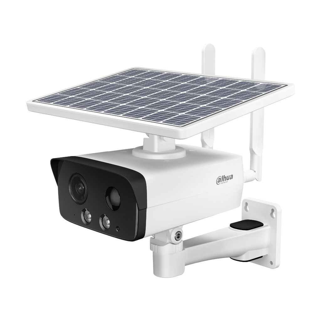 DAHUA IPC-HFW2431DG-4G-SP-EAU-B, 4Mpix, 3,6mm Lens, H265+, 50Mt Gece Görüşü, Dahili Mikrofon, IP67, Solar(Güneş Enerjili) IP Kamera