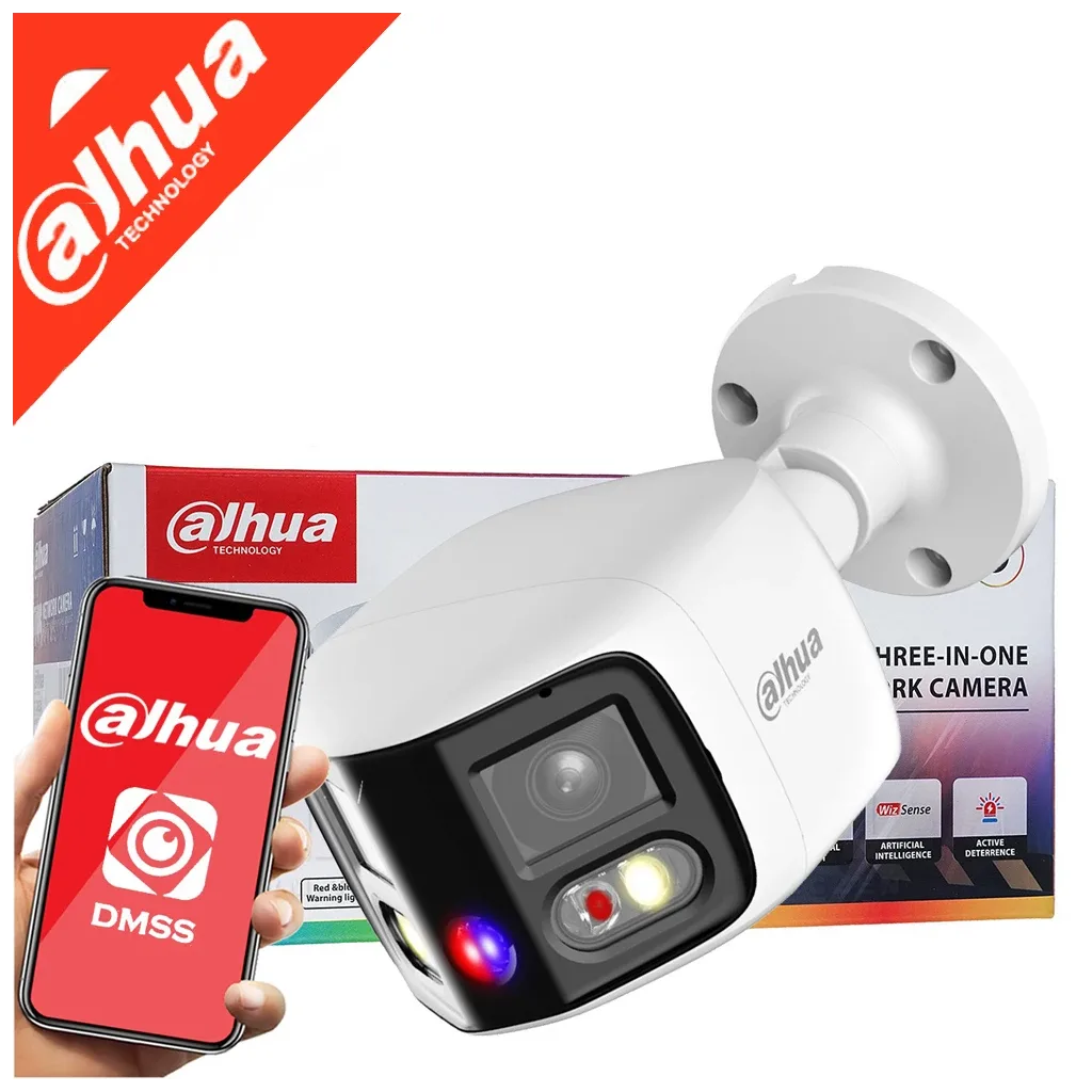 DAHUA IPC-PFW3849S-A180-AS-PV, 2X4Mpix, 2,8mm Lens,H265+, 25Mt Gece Görüşü, IP67, Dahili Mikrofon, TiOC Duo Süper Geniş