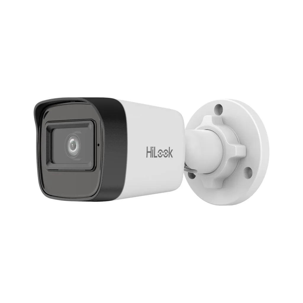 HILOOK IPC-B141HE-UC, 4Mpix, 2.8mm Lens, H265+, 20Mt Gece Görüşü, PoE, Dahili Mikrofon, Bullet, IP Kamera