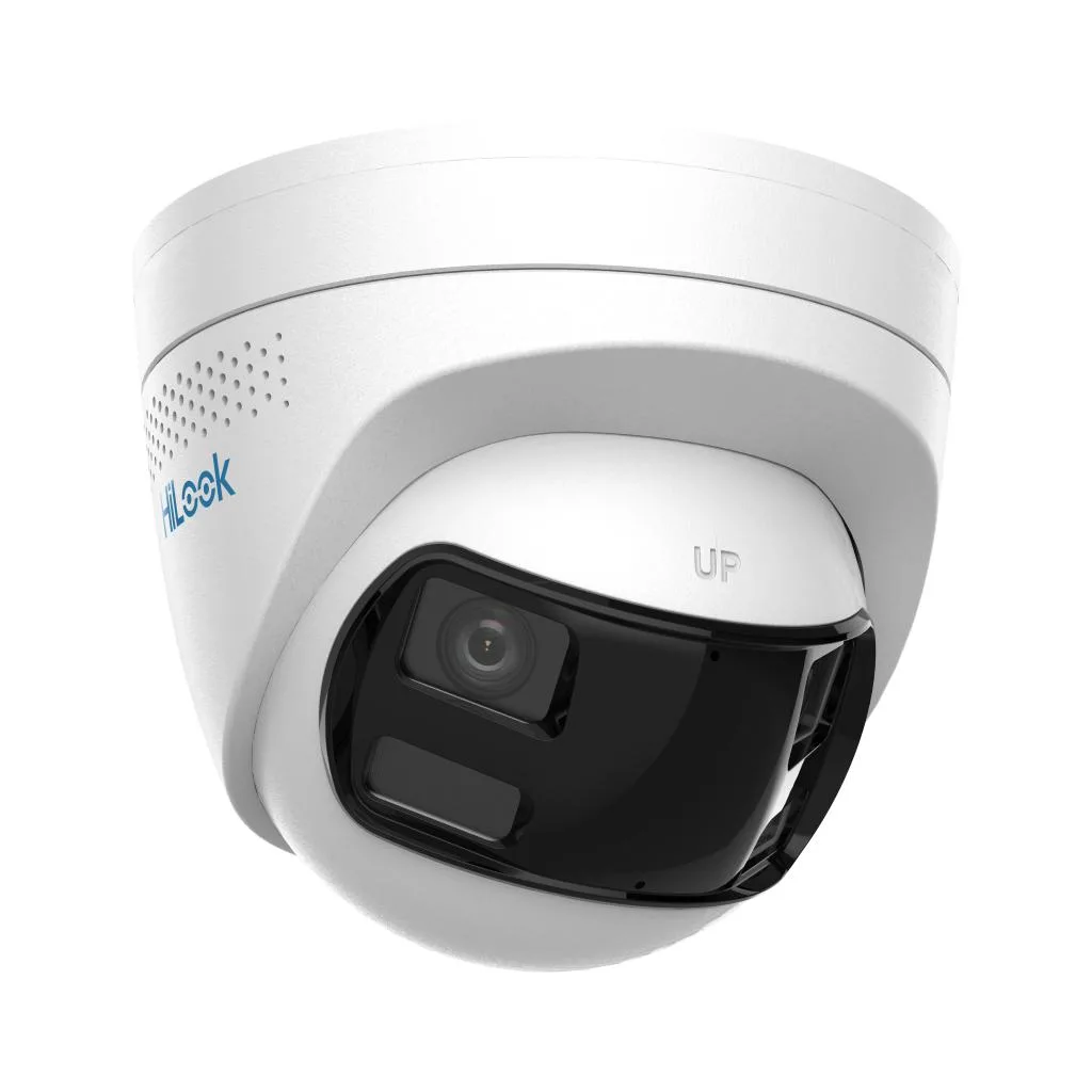 HILOOK IPC-T269HAD-LUF/SL, 6Mpix,2,8mm Dual Lens, H265+, Dual Light, 30Mt Gece Görüşü, Dahili Mikrofon, PoE, IP67, Dome,