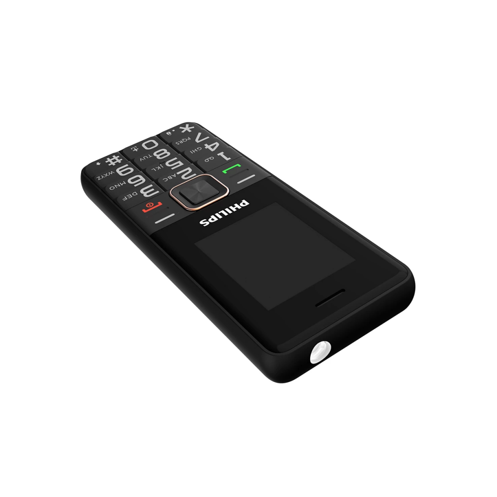 PHILIPS Xenium E6105, 128Mb, Siyah, 48Mb Ram, 1,77inc Ekran, 4G Çift Sim Desteği, FM Radyo, 1000mAh Pil, Türkiye KVK Garantili
