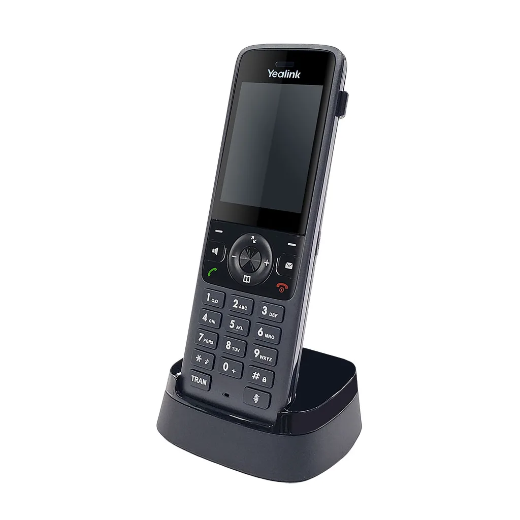 YEALINK W78H, Dect, Kablosuz IP TELEFON, Siyah, 2.4" Renkli Ekran, 30 Saat Konuşma, 400 Saat Bekleme, Bluetooth kablosuz