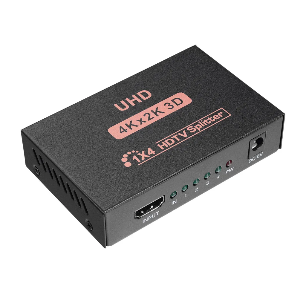 HYTECH HY-LU4, 4xHDMI, 2K-4K, Monitör Çoklayıcı, (1PC-4Monitör)