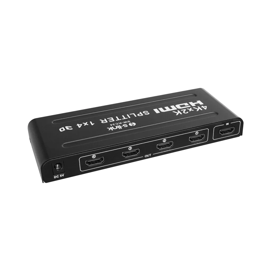 S-LINK SW-KC34, HDMI Çoklayıcı, 1Giriş, 4Çıkış, (1PC-4Monitör)