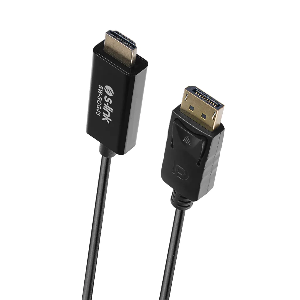 S-LINK SW-SGG43, Display Port (DP) To HDMI Çevirici 1,8metre Kablo
