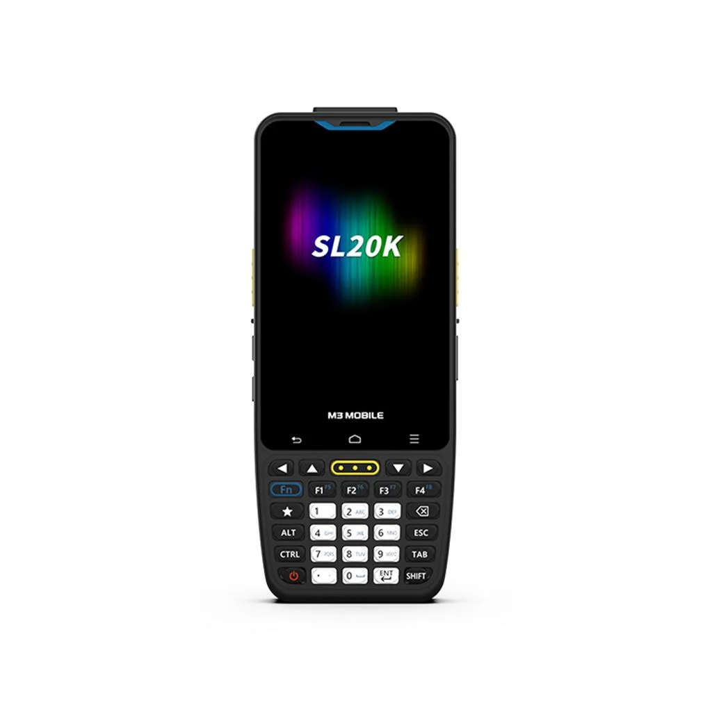 M3 Mobile SL20K, Android 13, WiFi, Bluetooth, 4" Dokunmatik ve Tuşlu Ekran, 4 GB RAM, 64 GB ROM, 2D Karekod, EL Terminal
