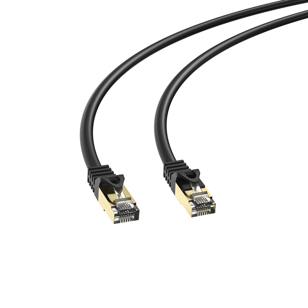 S-LINK MM-CAT702, CAT7, Patch, 2Mt, Gold Uçlu, FTP, CCA, Ağ Bağlantı Kablosu (Siyah)