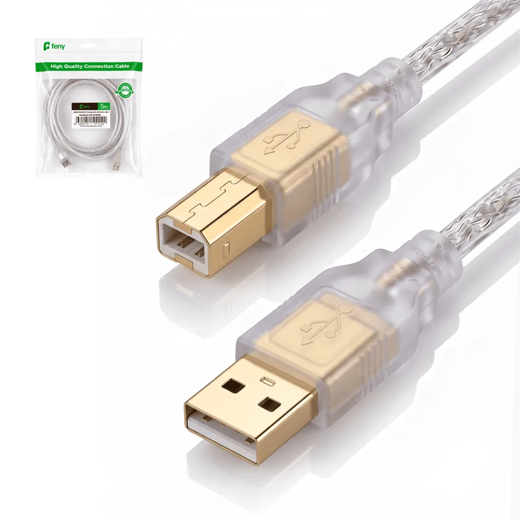 FENY FN-U3003, USB Yazıcı Kablosu, %100 Bakır, 3 Metre