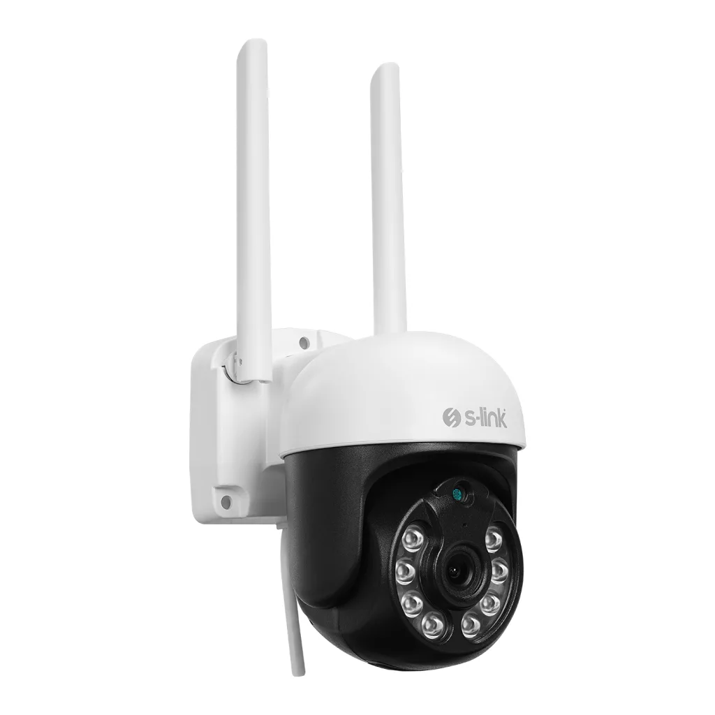 S-LINK SL-PTZ01, Akıllı Güvenlik Kamerası, WiFi, 3Mpix, 2,8mm Lens, 25m. Gece Görüşü, Hareket algılama, İki Yönlü Ses, M
