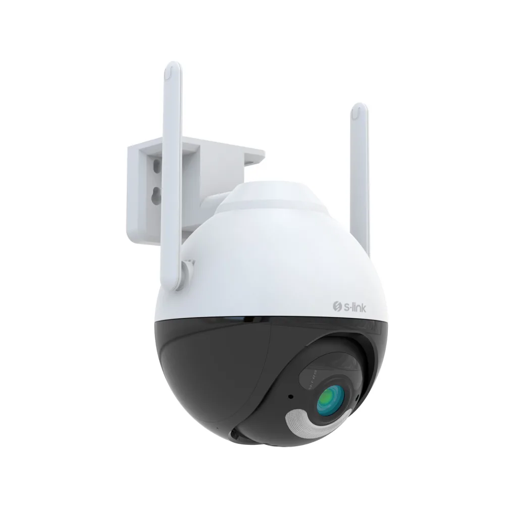 S-LINK SL-PTZ04, Akıllı Güvenlik Kamerası, WiFi, 4Mpix, 3.6mm Lens, 25m. Gece Görüşü, Hareket algılama, İki Yönlü Ses, M