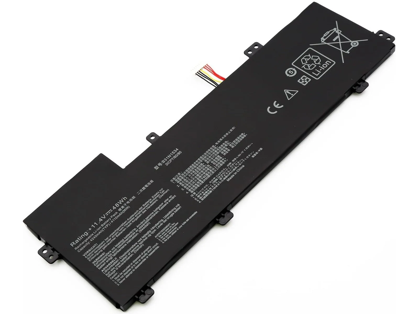 RETRO Asus UX510U, B31N1534 Notebook Bataryası